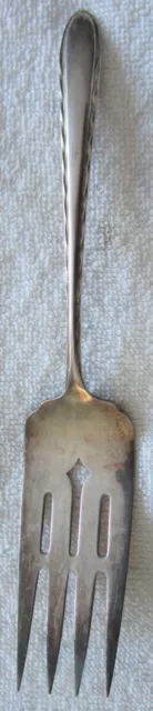 Silver Flutes Towle Sterling Silver Cold Meat Beef Salad Serving Fork