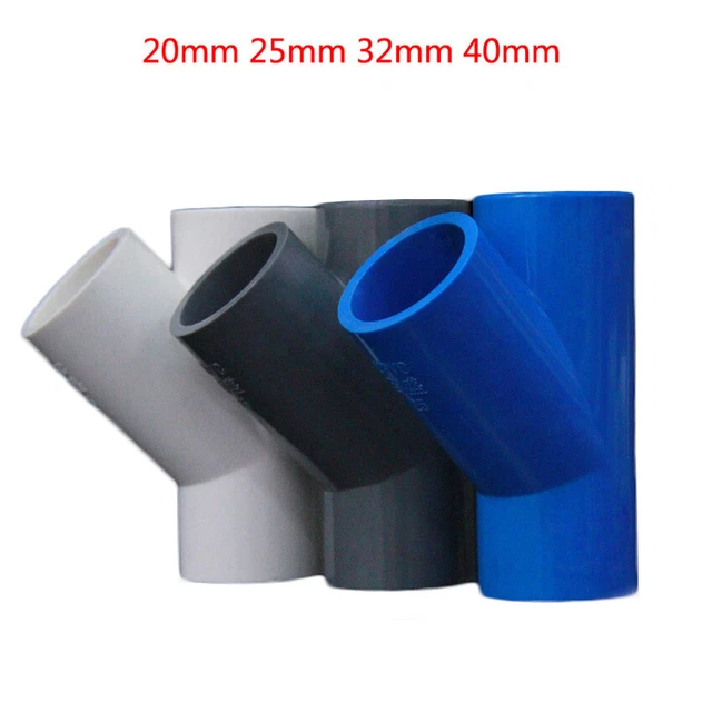 Hffheer Aquarium Hose Adapter, PVC Water Pipe Converter, 40mm, 5 Pieces, Tank Air Hose Connection Accessories