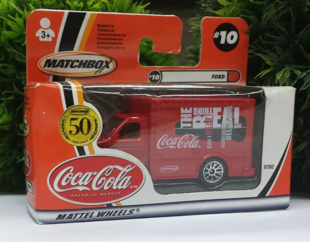 Matchbox 50 anni Mattel Wheels Coca Cola Ford n. 97362 #10 in IMBALLO ORIGINALE