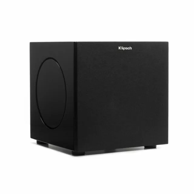 Klipsch C-308ASWi 20.3cm Powered Subwoofer Hochglanz Schwarz B Stock