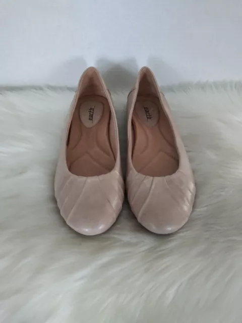 Earth Bellwether Women's Size 7  Shoes Ballet Flats Leather Light Pecan Comfort