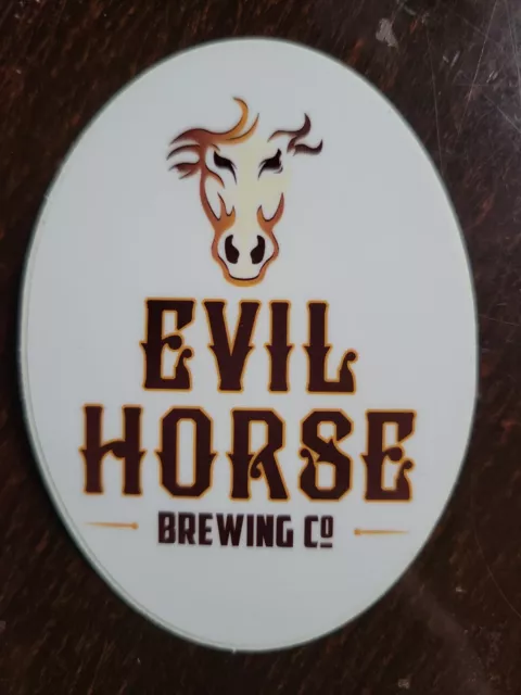 EVIL HORSE BREWING Tap Handle Sticker decal brewing craft beer