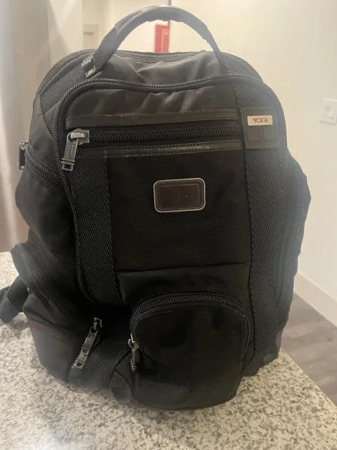 Tumi Alpha Bravo Kingsville Deluxe Black Nylon Backpack