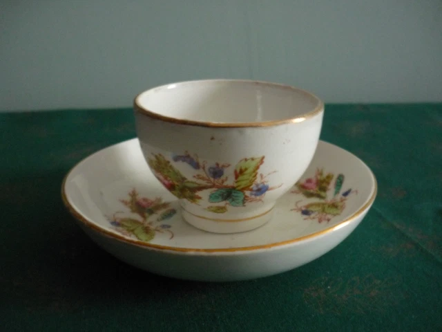 Ancien Ensemble Pochon Ou Bol A The  Faience Kg  Luneville