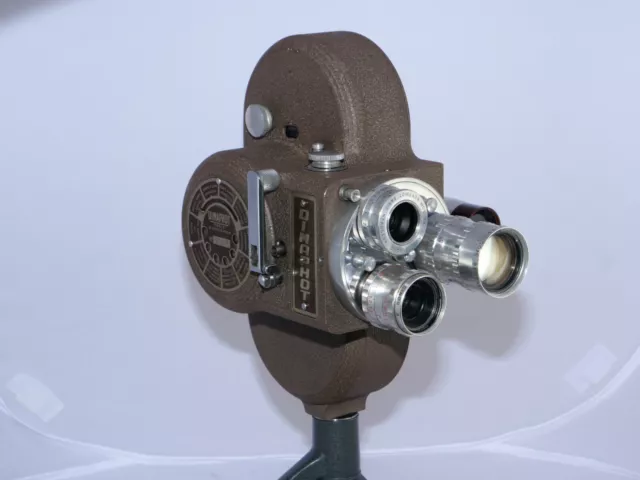 Dimaphot 16mm Movie Camera, (3) Som Berthiot Cinor Lenses, Side Finder. FRANCE.
