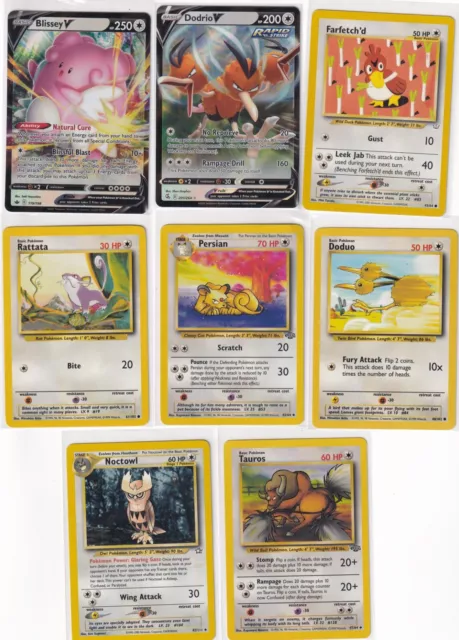 [LOT 20] Pokemon SWSH Colorless V/Reverse Holo Blissey Dodrio [EX/NM] FR220