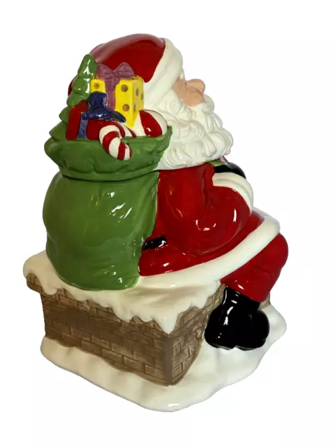 Cheryls Cookies Santa Claus  on Chimney Christmas Cookie Jar 2