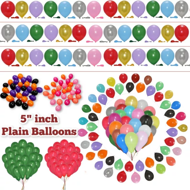 5" Inch small Latex Balloons WHOLESALE Party Birthday 100 PCS Wedding Decoration