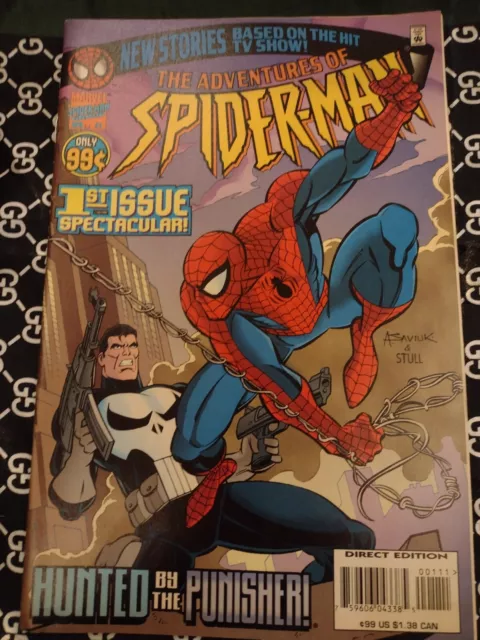 The Adventures Of Spider-Man Vol 1 No 1 April 1996 Marvel Comics HUNTED PUNISHER