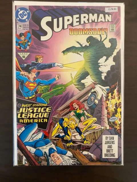 Superman vol.2 #74 1992 High Grade 9.4 DC Comic Book CL79-91