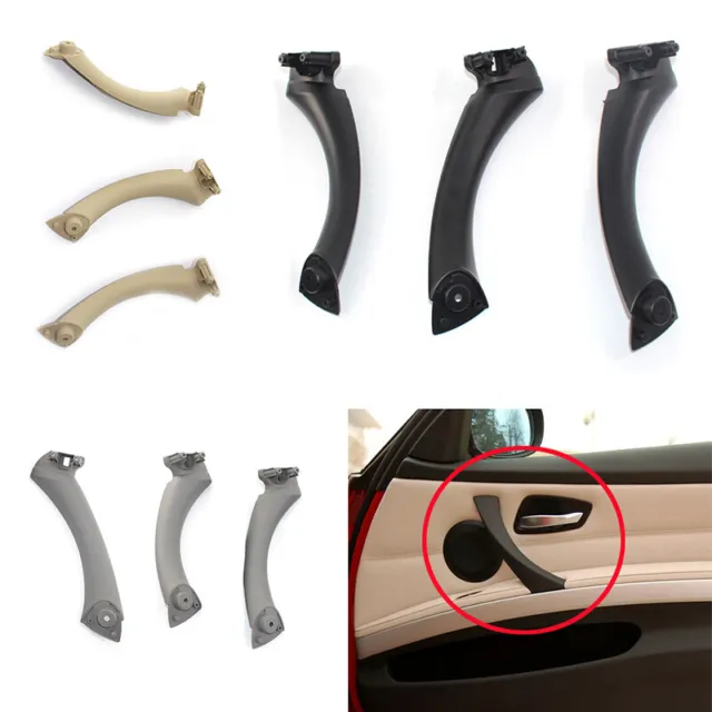 Left/Right Inner Door Panel Handle Pull Trim Outer Cover / Bezel For BMW E90 E91