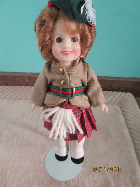 WEE WILLIE WINKIE Doll 8" with Stand from Shirley Temple Collection