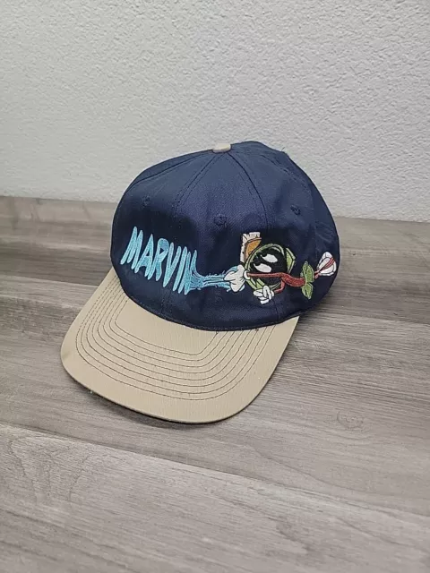 Vintage Marvin The Martian Snapback Hat Cap Looney Tunes