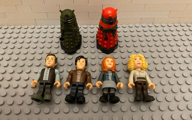Character Building Doctor Who Figures X6 Daleks Doctor Etc.
