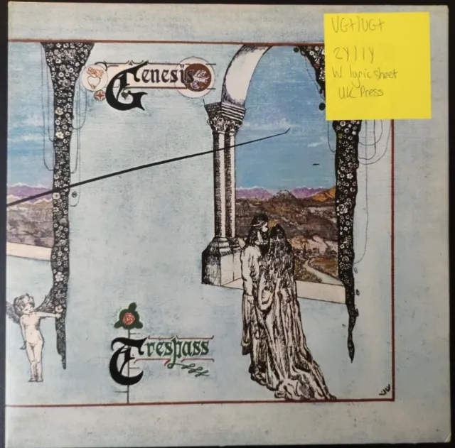 Genesis Trespass Vinyl Record VG+/VG+ CAS1020 1970