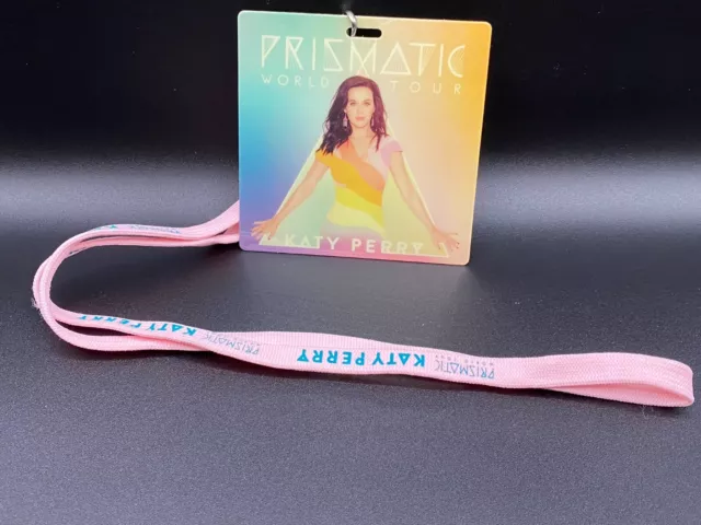 KATY PERRY RARE Prismatic Tour VIP LAMINATE PASS NECKLACE LANYARD PLAY VEGAS