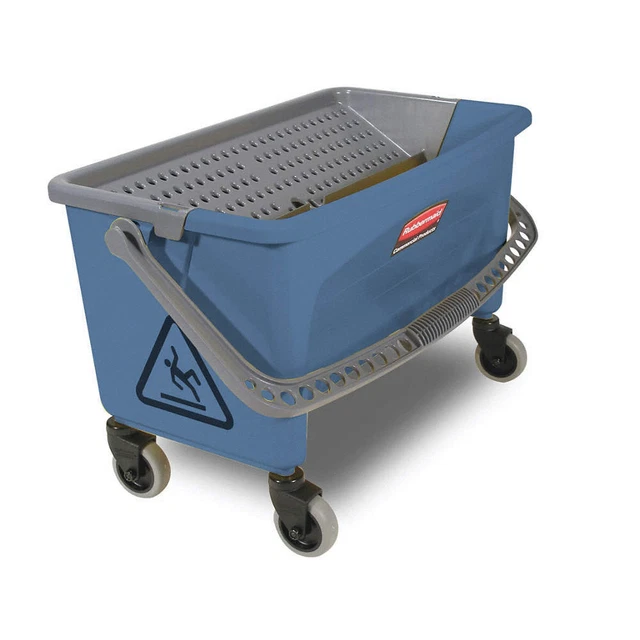 RUBBERMAID COMMERCIAL PRODUCTS FGQ93000BLUE Mop Bucket and Wringer,7 gal..,Blue