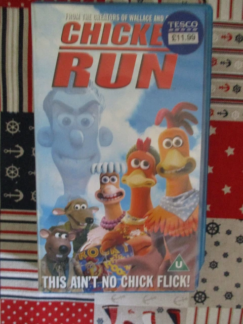 CHICKEN RUN 2000 Animated Film Vhs Video Tape Uk Pal Format Only Ok £5. ...