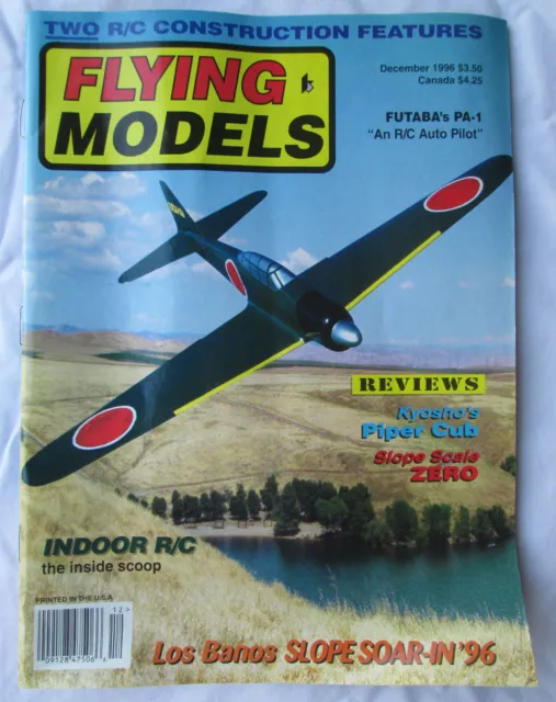 Flying Models Magazine December 1996 R/C Planes Boats Cars Kyoshos Piper Cub