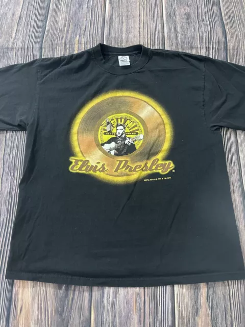 Elvis Presley Shirt Mens Extra Large XL Black Sun Records Thats All Right