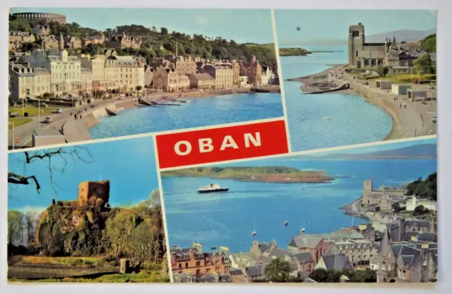 Postcard Oban Argyll Scotland Vintage Old Used Postcard Collectors 1977