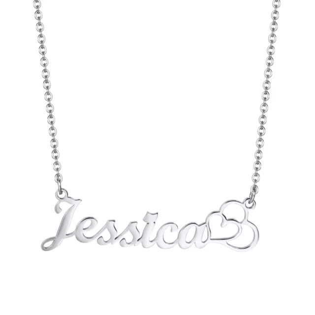 Personalized Name Custom Letter Gold Women Necklace Stainless Steel Pendant Gift