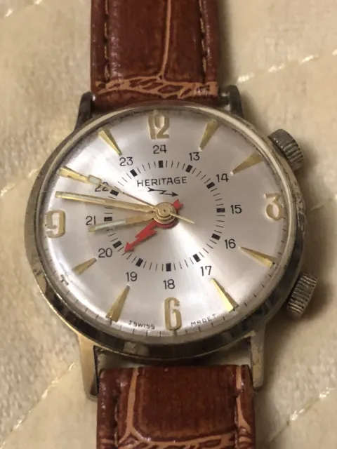Vintage Heritage Alarm Men’s Mechanical  Watch