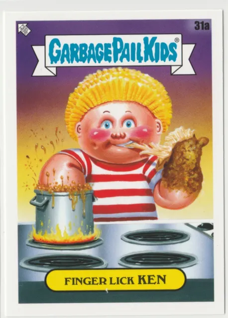 2021 Topps Garbage Pail Kids Food Fight Finger Lick Ken 31a GPK sticker