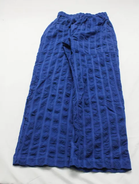 Rujuta Sheth Women's Oversized Textured Phoebe Pants AH4 Arctic Blue Size XS NWT