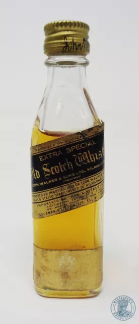 Miniature / Mignon Scotch Whisky JOHNNIE WALKER Black Label (b)