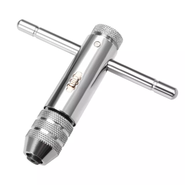 T-Handle Tap Wrench Handle M5-M12 Adjustable Ratcheting Tap Wrench Tap Holder