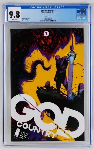 God Country #1 CGC 9.8 White Pages Gerardo Variant Cover Image Comics NM/MT 2017
