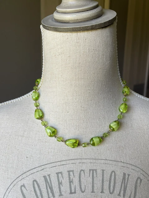 Collier ancien en perles de verre et Murano - Montres & Bijoux