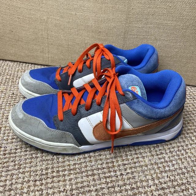 MENS NIKE AIR Mogan Blue Orange Grey Sneakers Trainers Size UK 10 37.50 PicClick UK