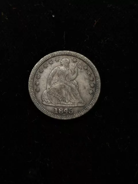 1845 Seated Liberty Silver Half Dime #114