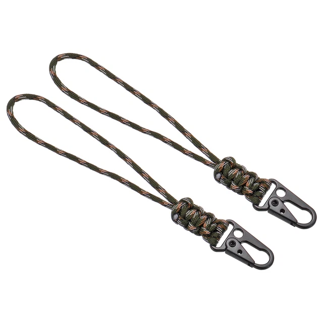 PATIKIL Lanière pour badge avec clip à bandoulière, sangle réglable en métal pour clés, sifflet, porte-badge, camouflage beige