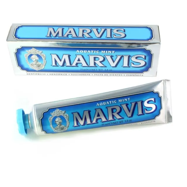 Marvis Zahncreme Aquatic Mint 85 ml, 3er Pack (3 x 85ml)