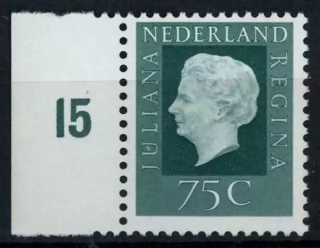Netherlands 1969-80 SG#1076, 75c Queen Juliana Definitive MNH #E88251