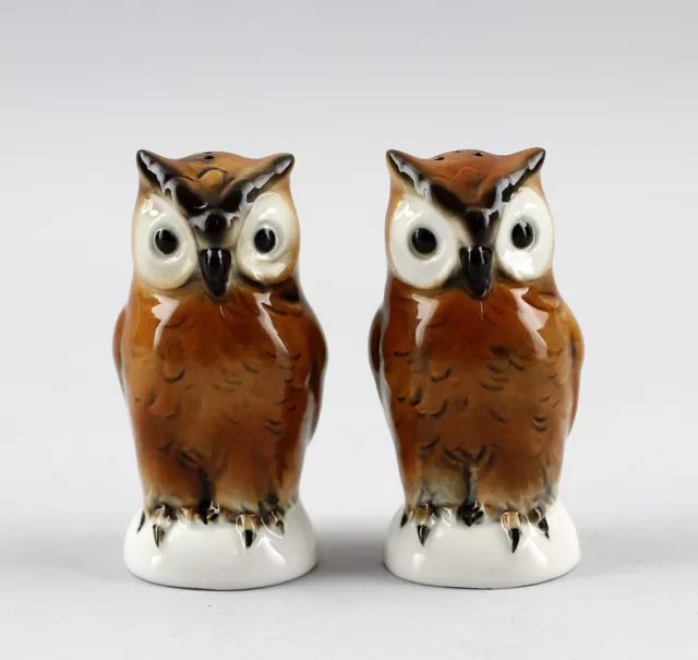 9942404 Porcelana Sal Pimienta Esparcidor Búho Wagner & Apel H8cm