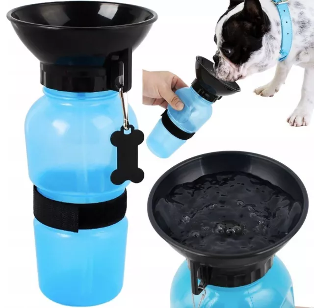 Perros Botella de Agua Con Integrado Comedero Bebedero Comedero para Perros