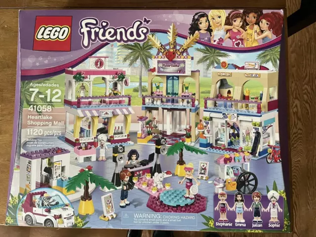 LEGO 41058 FRIENDS HEARTLAKE SHOPPING MALL Bridal Shop Food Court NIB ...