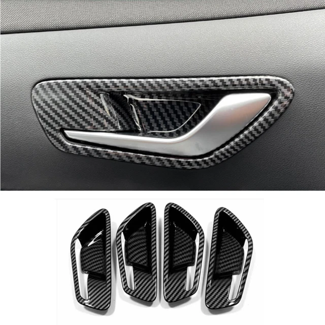 FOR HYUNDAI TUCSON 2022 2023 Carbon Fiber Look Inner Door Bowl Cover
