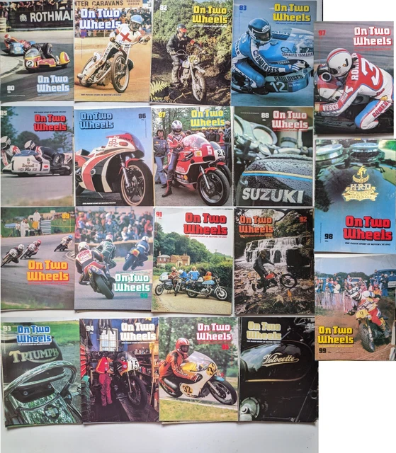 19 On Two Wheels Motorbike/Motorcycling Magazine Issues 80-83 85-99 1970s