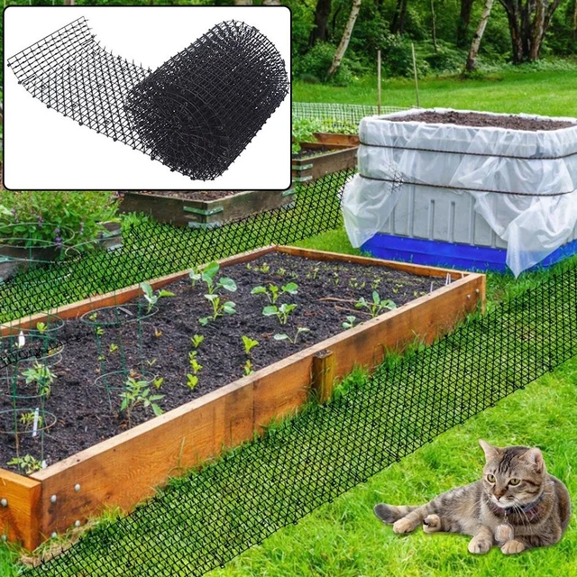 Tapis de scat pour chat noir répulsif pour animaux 2M en plastique polypropylè