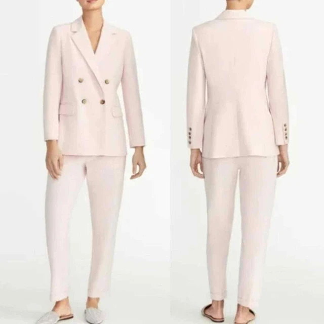NWT Rachel Roy Collection Double Breasted Blazer Sz 8 Jacket Button Front Blush