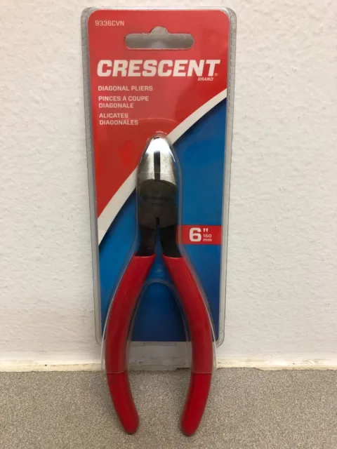 Crescent 9336CVN 6-Inch Diagonal Cutting Solid Joint Cushion Grip Plier