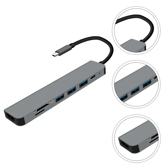 Hub Usb C, Concentrateur De Type C, Adaptateur 11 En 1 Avec Ethernet, 4K Usb C Vers Hdmi, Vga, 2