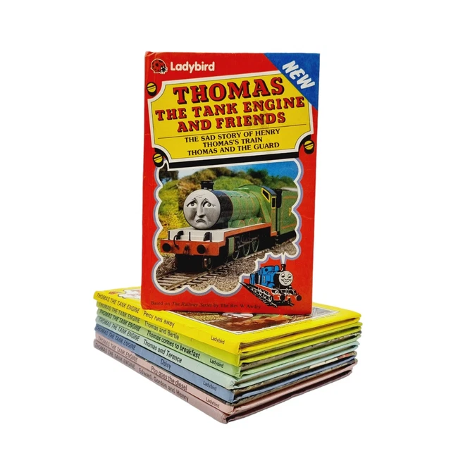 Vtg Thomas the Tank Engine  Ladybird Story Books x 8 HC, 80's 90's  Rev W Awdry