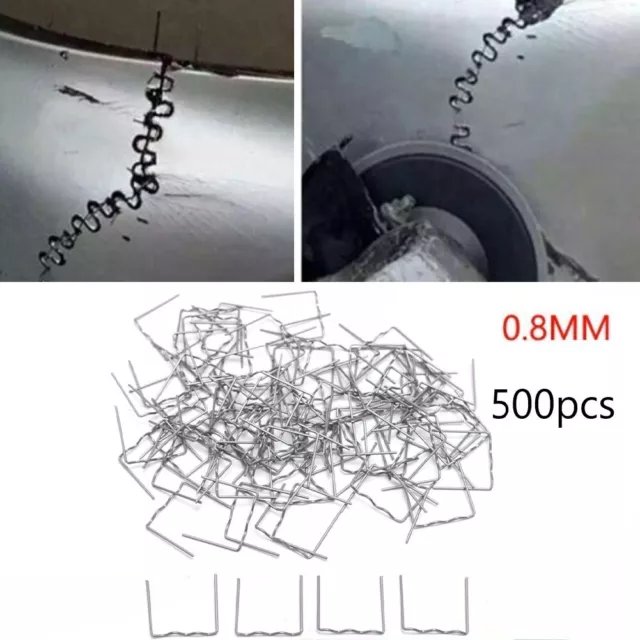 Einfach zu bedienen 0 8 mm flache Heftklammern für Auto Stoßstange Kunststoff