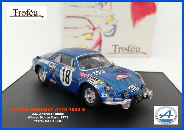 Modèle Réduit Alpine Renault A110 Andruet 1973 Rallye Monte-Carlo – échelle 1:43, Ixo Altaya – Neuf En Boîte